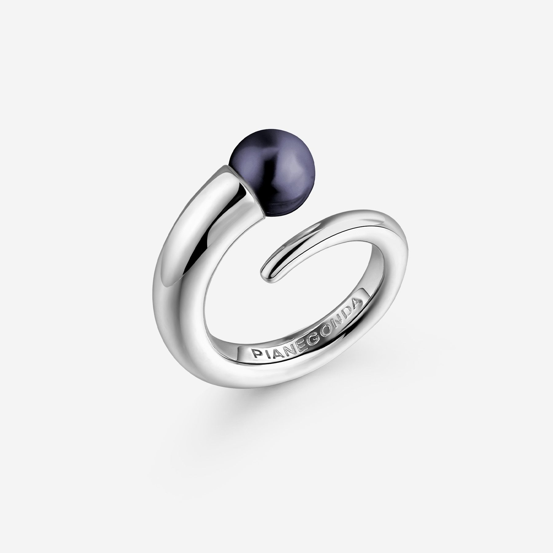 【BLACKPURPLE】[silver925] milky ring BLACKPURPLE】[silver925] milky ring 925 Sterling Silver