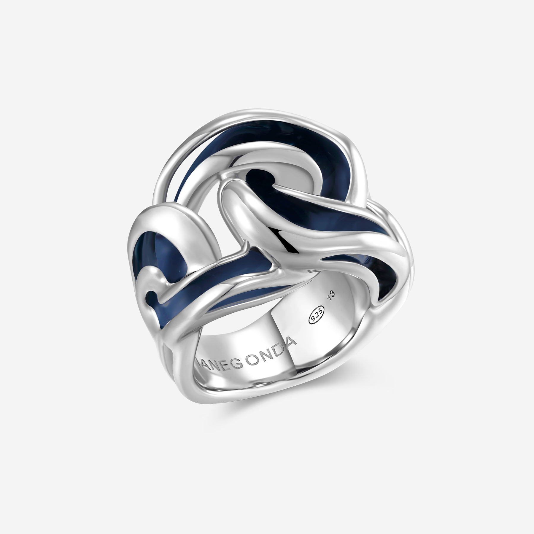 指輪・リング Sterling Silver925 Hanging Chain Ring For Men & Women Beccalame Saturn Chain Sterling Silver Adjustable Ring Y2K