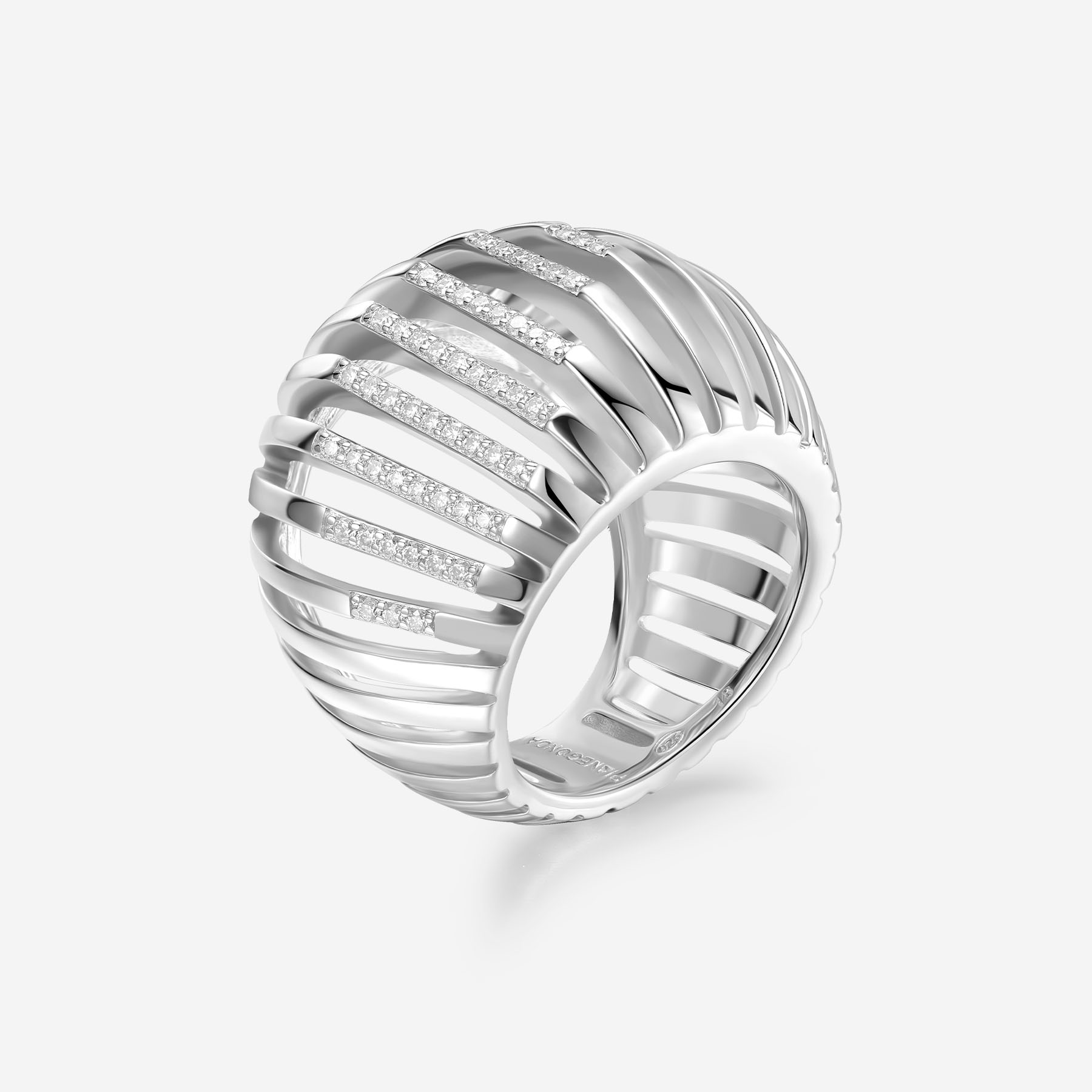 Wide band ring Ring WOMEN'S 925‰ Sterling silver - PDOR02
