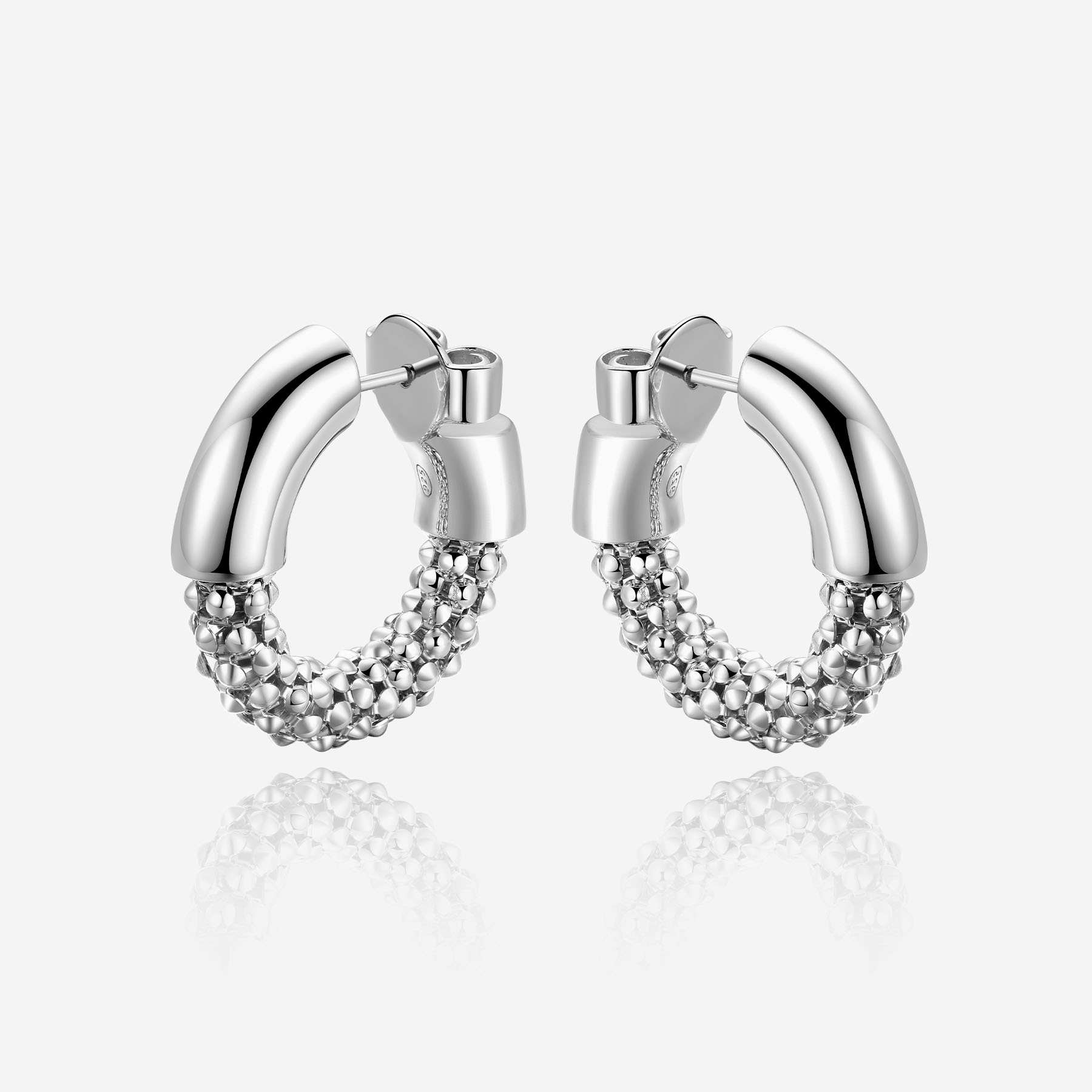 イヤリング TATIANA Silver 925 Minimal Bold Hoop Earrings EC1993 SM MUSINSA | TATIANA (Silver 925) Minimal bold hoop earrings