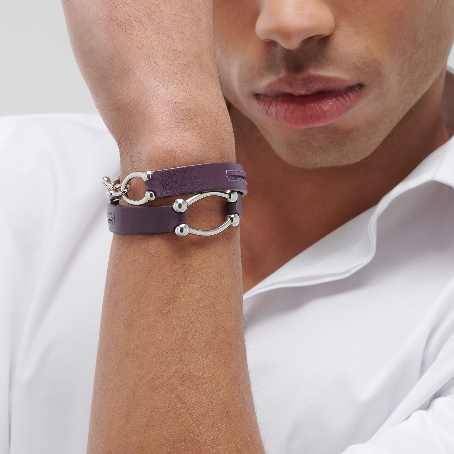 Double wrap bracelet Bracelet WOMEN'S, MEN'S 925‰ Sterling
