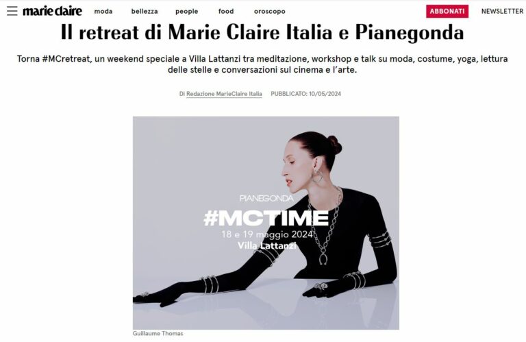 Pianegonda and Marie Claire Italia together for a special event