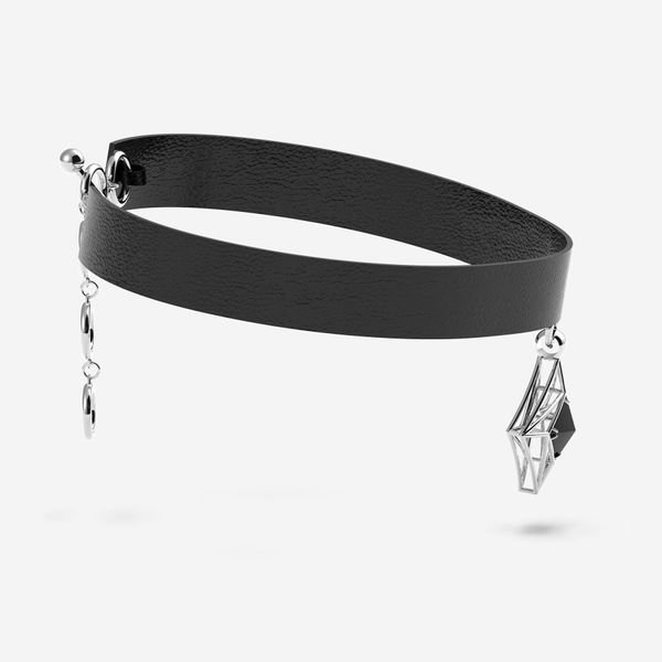 Choker pendente rombo
