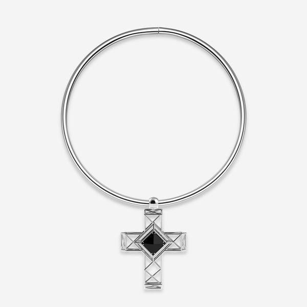 Collier rigido pendente croce