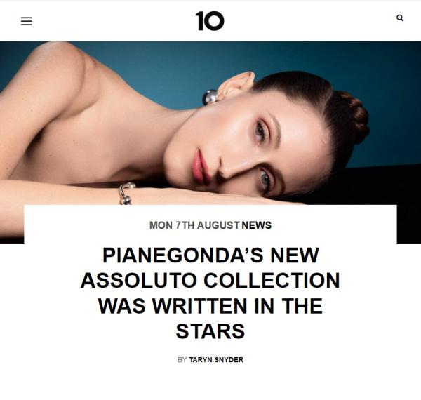 Pianegonda x 10 Magazine: la collezione Assoluto e la campagna con Anna Cleveland